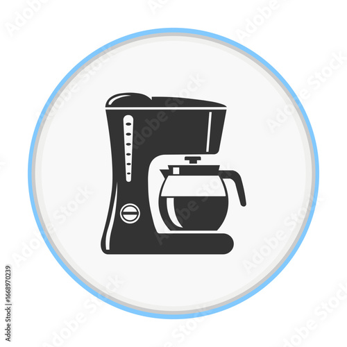 Drip Coffee Maker Vector Icon