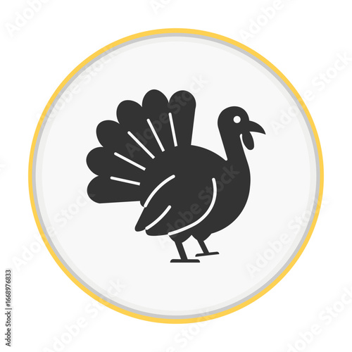 vector illustration of a turkey