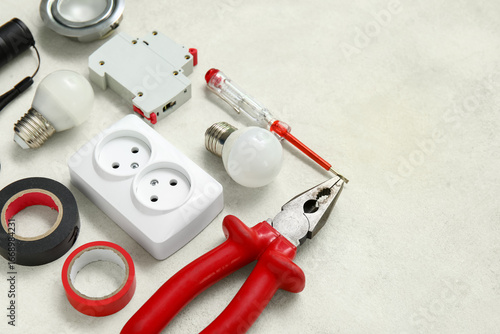 Set of electrician's tools,...