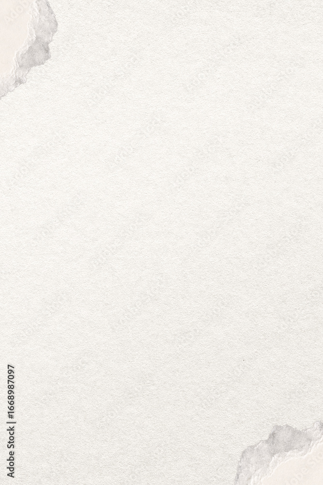 Fototapeta premium Ripped paper border background, off white design
