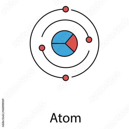 Science Technology Artificial Intelligence Atom Vector Icon