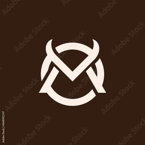 Letter M Circle Ranch Logo
