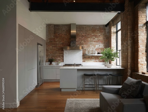 A modern kitchen, featuring...