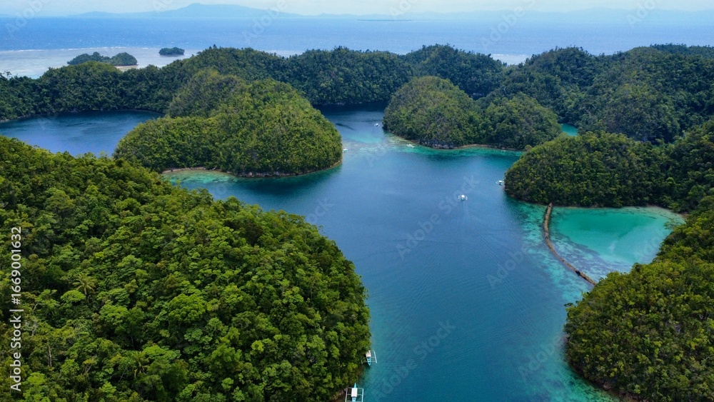 Fototapeta premium Sugba Lagoon, Philippines