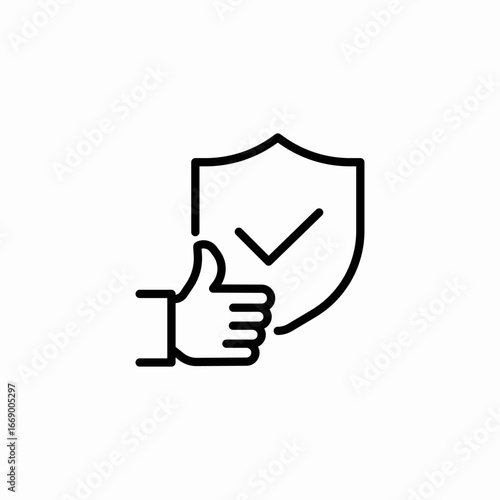 like shield icon sign vector