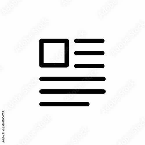 news list icon sign vector