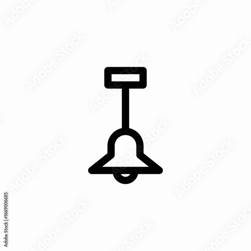 pendant light icon sign vector