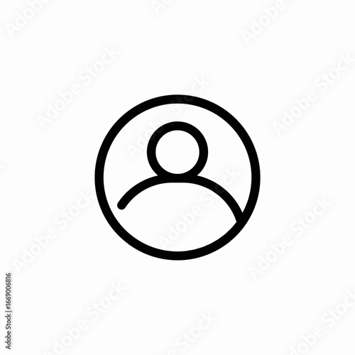 person circle icon sign vector