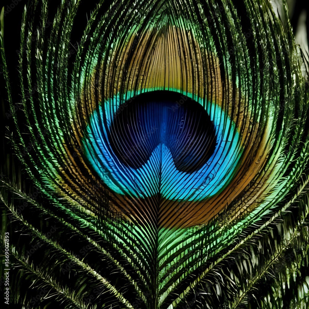 Obraz premium peacock feather background