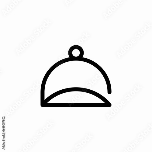 serving dish icon sign vector