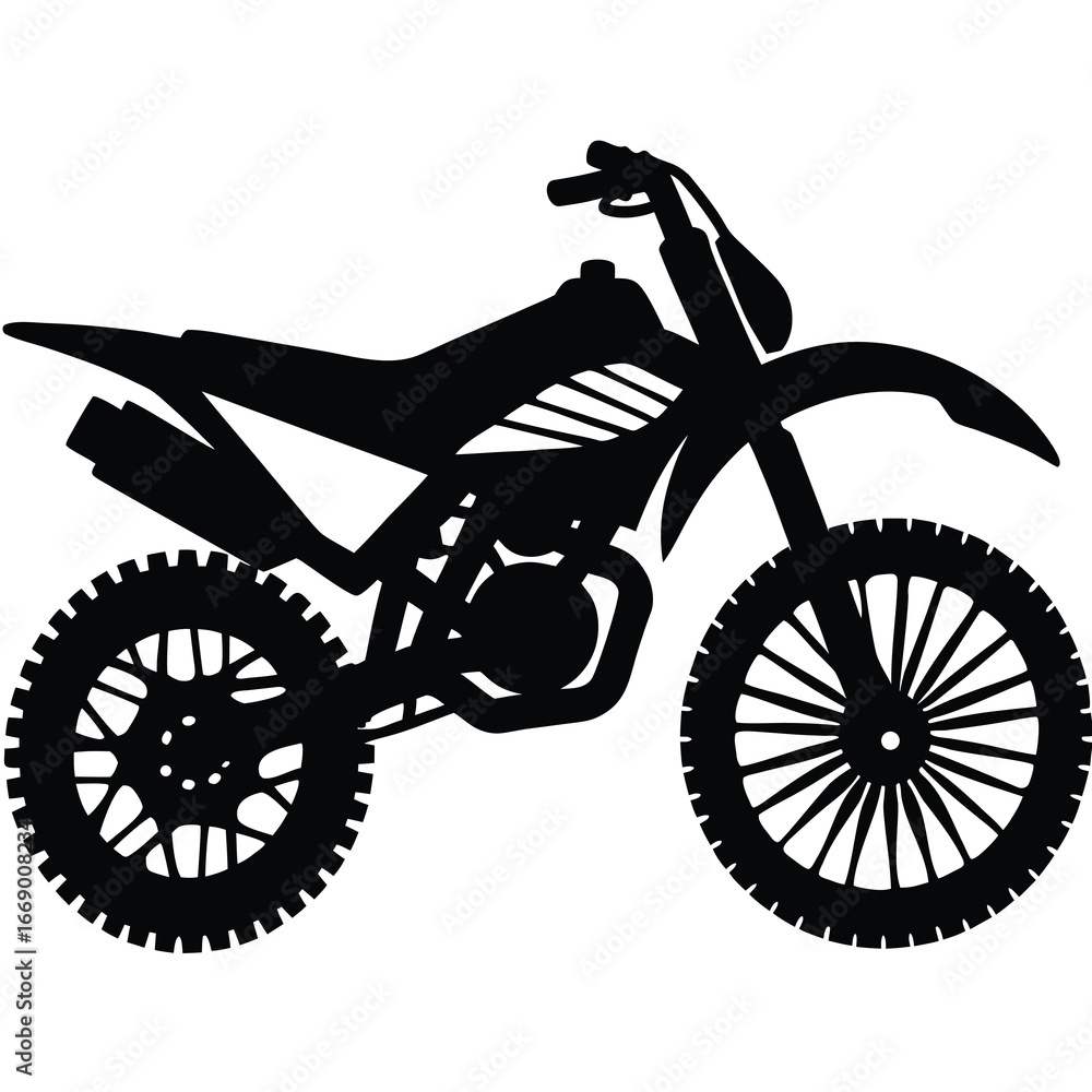 Fototapeta premium dirt bike silhouette vector art