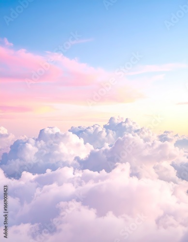  serene and ethereal dreamscape featuring delicate, wispy clouds suspended within 