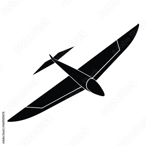 glider silhouette vector art