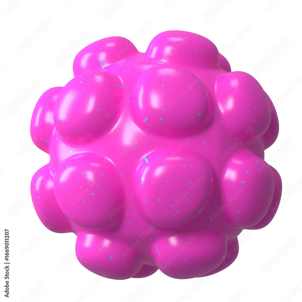 Fototapeta premium Pink abstract shape png sticker, 3D geometric graphic, transparent background