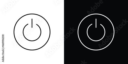 Power icons, vector best stroke icon EPS