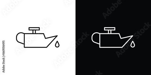 Oil can icons, vector best stroke icon EPS