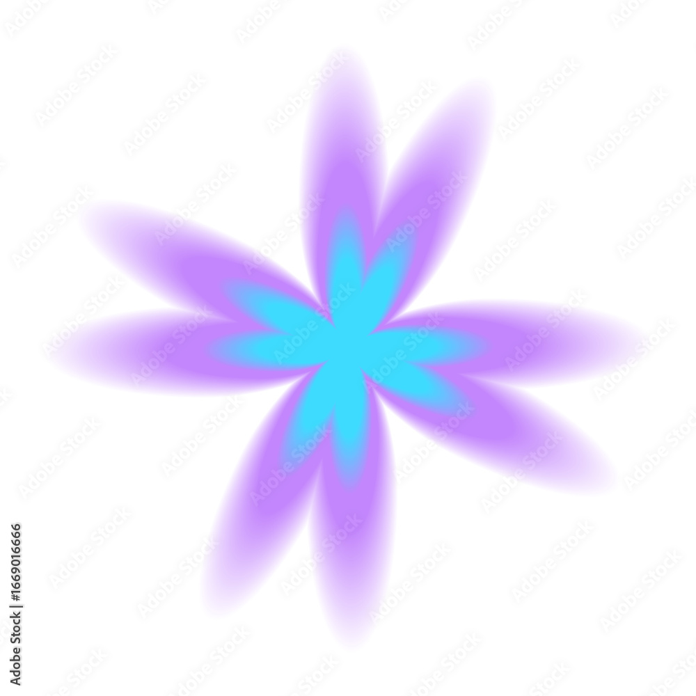 Naklejka premium PNG Vibrant abstract floral design on transparent background