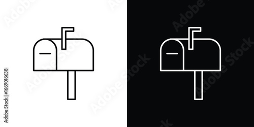 Mailbox icons, vector best stroke icon EPS