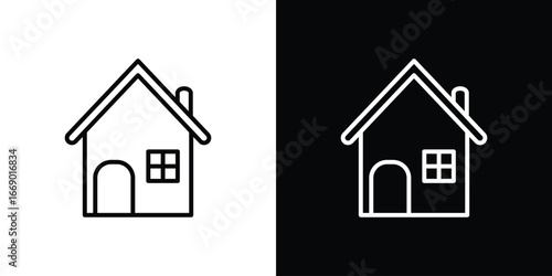House icons, vector best stroke icon EPS