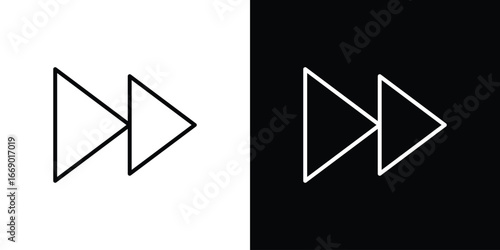 Forward icons, vector best stroke icon EPS