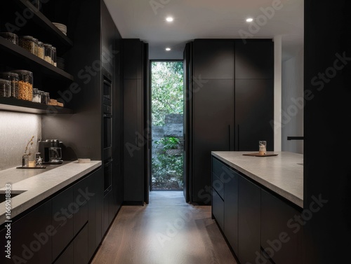 A modern kitchen, featuring...