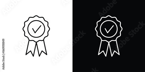 Badge icons, vector best stroke icon EPS