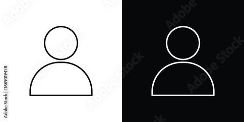 User icons, vector best stroke icon EPS