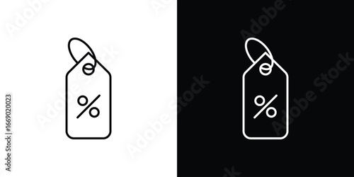 Tags icons, vector best stroke icon EPS