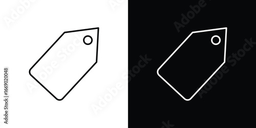 Tag icons, vector best stroke icon EPS