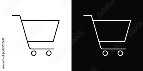 Shopping icons, vector best stroke icon EPS