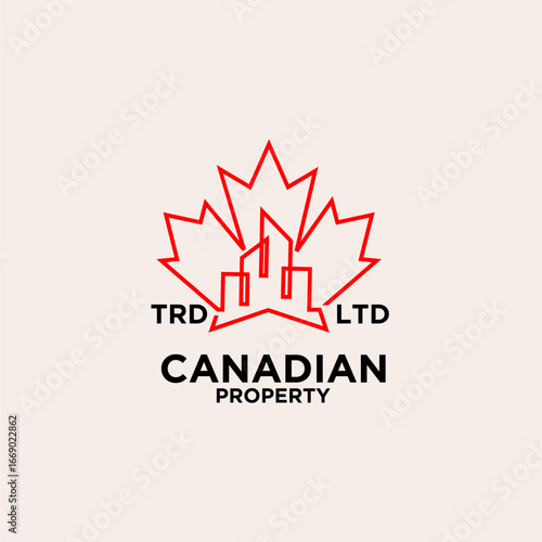 premium canadian property logo design