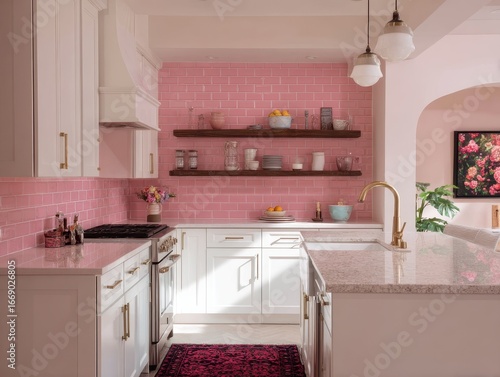 A bright, cheerful kitchen ...