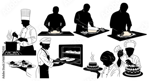 Culinary Journey: Chefs in Action Creating Pastries and Baked Goods