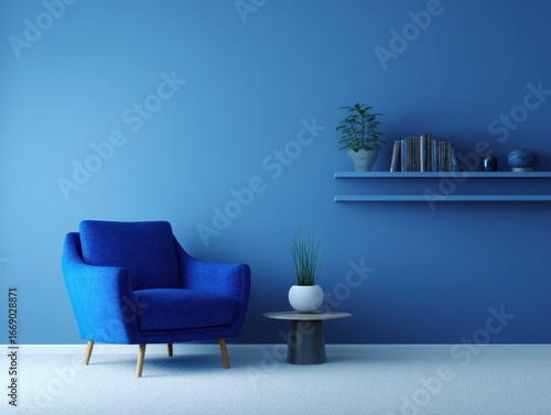 A minimalist living room de...