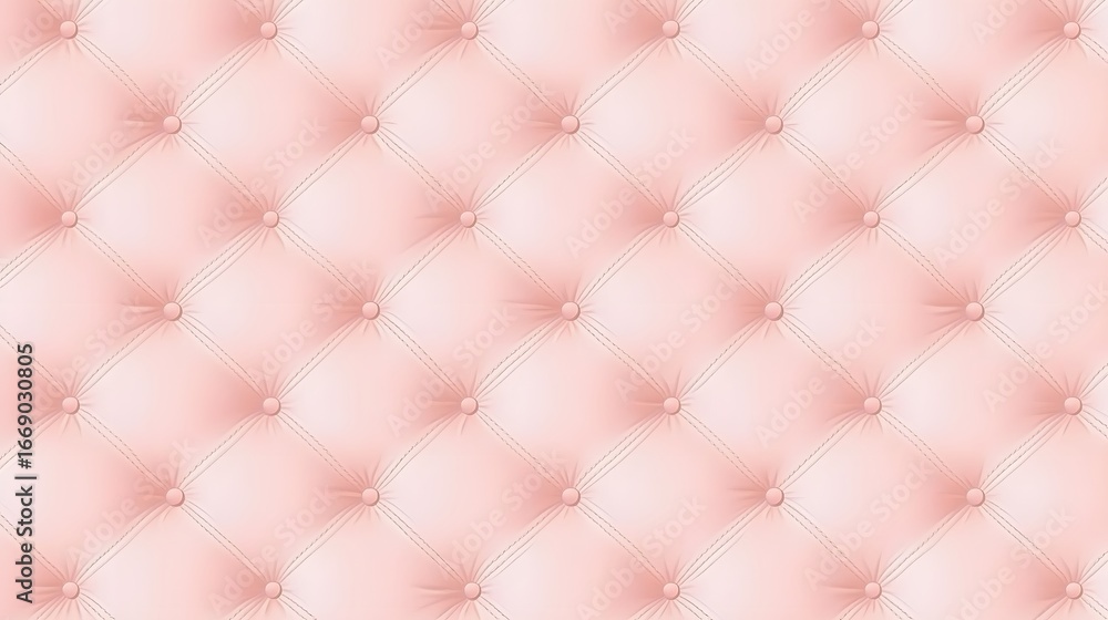 Fototapeta premium Elegant Pink Diamond Tufting Upholstery Texture Seamless Pattern