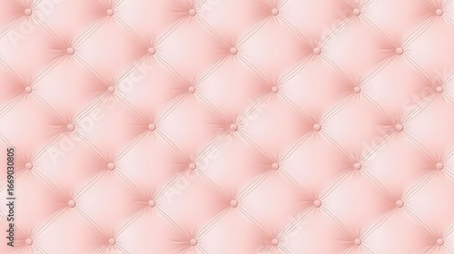 Elegant Pink Diamond Tufting Upholstery Texture Seamless Pattern
