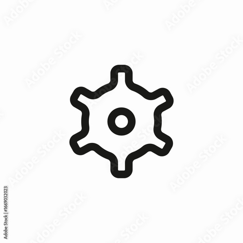 complex gear icon sign vector