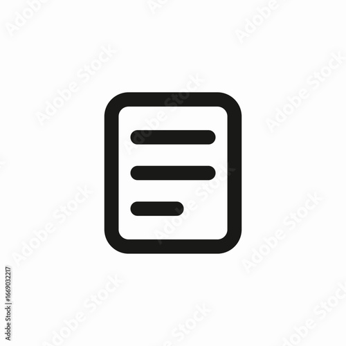 document list icon sign vector