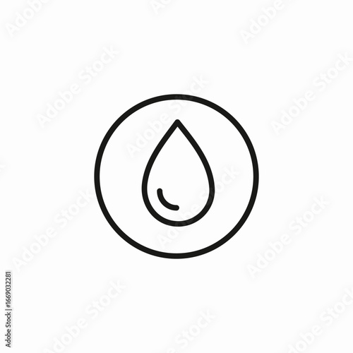 drop circle icon sign vector