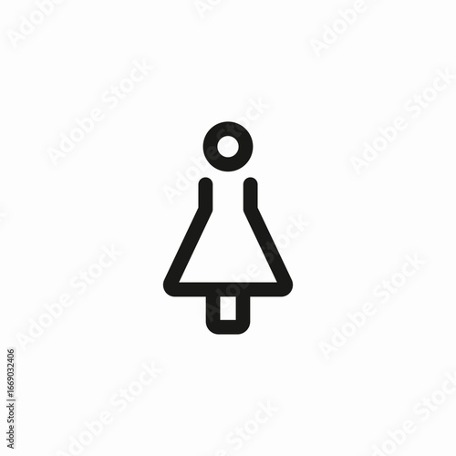 female figure icon sign vector