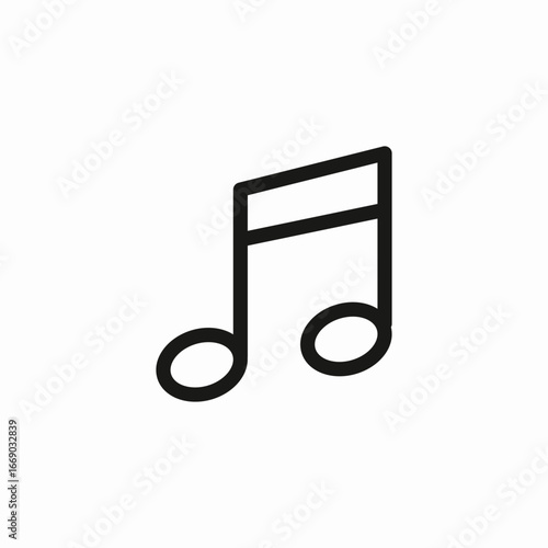 music note icon sign vector