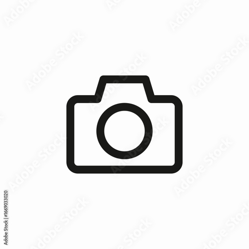photo camera icon sign vector