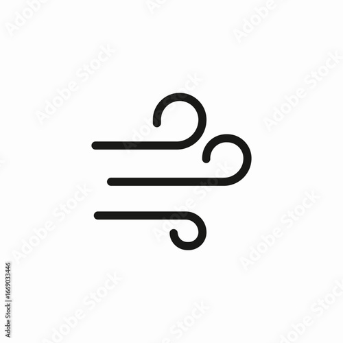 strong wind icon sign vector