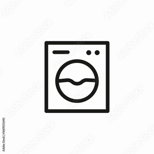 washing machine icon sign vector