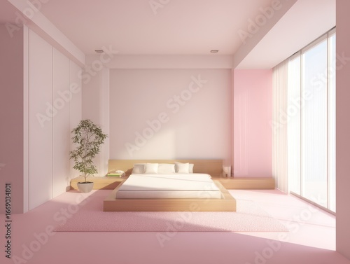 A minimalist bedroom design...