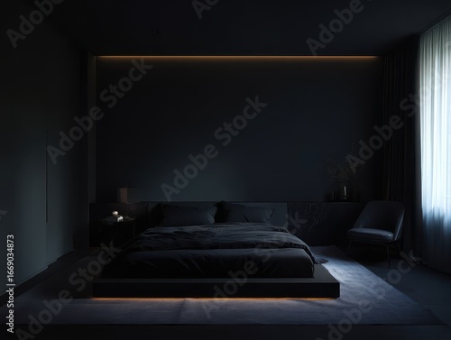 Modern bedroom interior des...