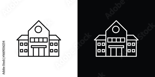 school icon. Signs and symbols for mobile app, UI, UX