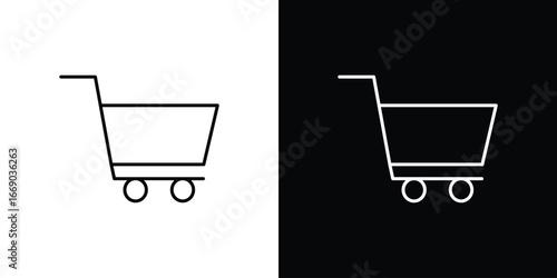 Shopping cart icon. Signs and symbols for mobile app, UI, UX