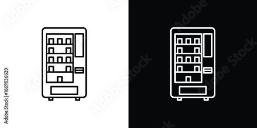 Vending machine icon. Signs and symbols for mobile app, UI, UX