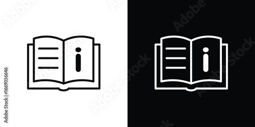 User guide icon. Signs and symbols for mobile app, UI, UX